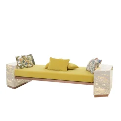 Dolcefarniente Outdoor by DFN Outdoor Chaises & Daybeds<Eternal Square Backlit Travertine Marble Daybed by Bebo & Angel