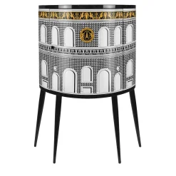 Fornasetti Cabinets<Facciata Quattrocentesca Curved Small Cabinet