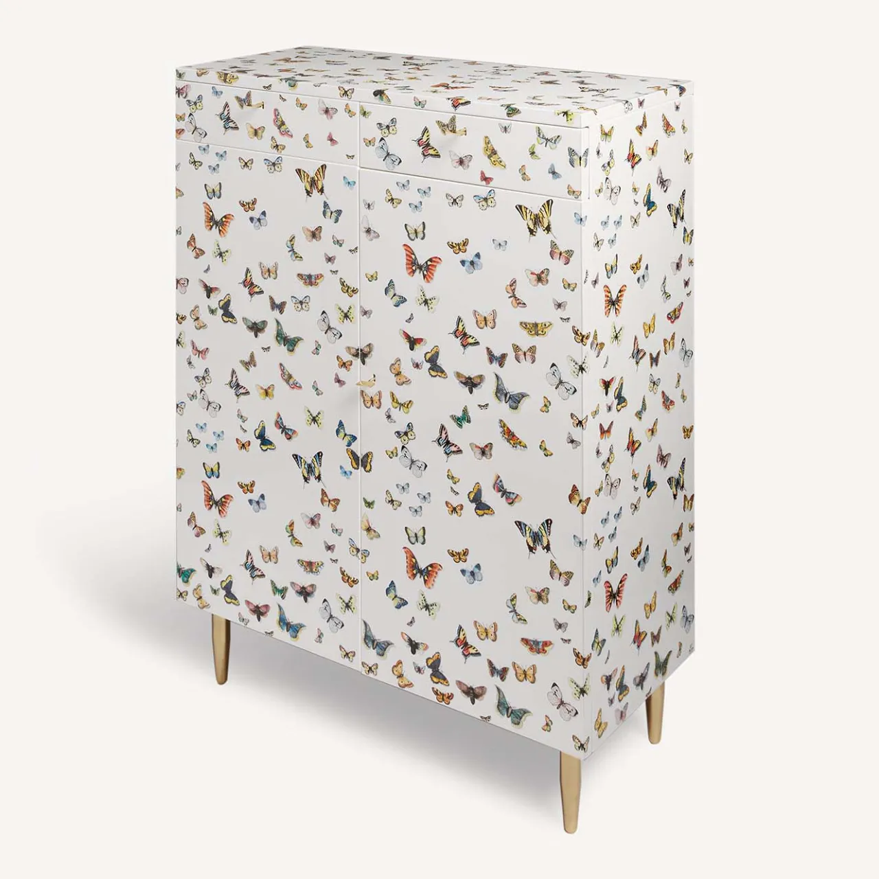 Fornasetti Cabinets<Farfalle White Cabinet