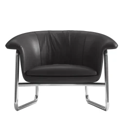 CPRN Homood Armchairs<Fernanda Black leather armchair