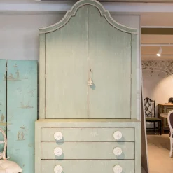 Porte Italia Dressers<Ferrovia Cupboard Green Dresser With Magnolia