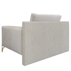 Morello Gianpaolo Armchairs<Flare 01 Beige Armchair with Metal Legs