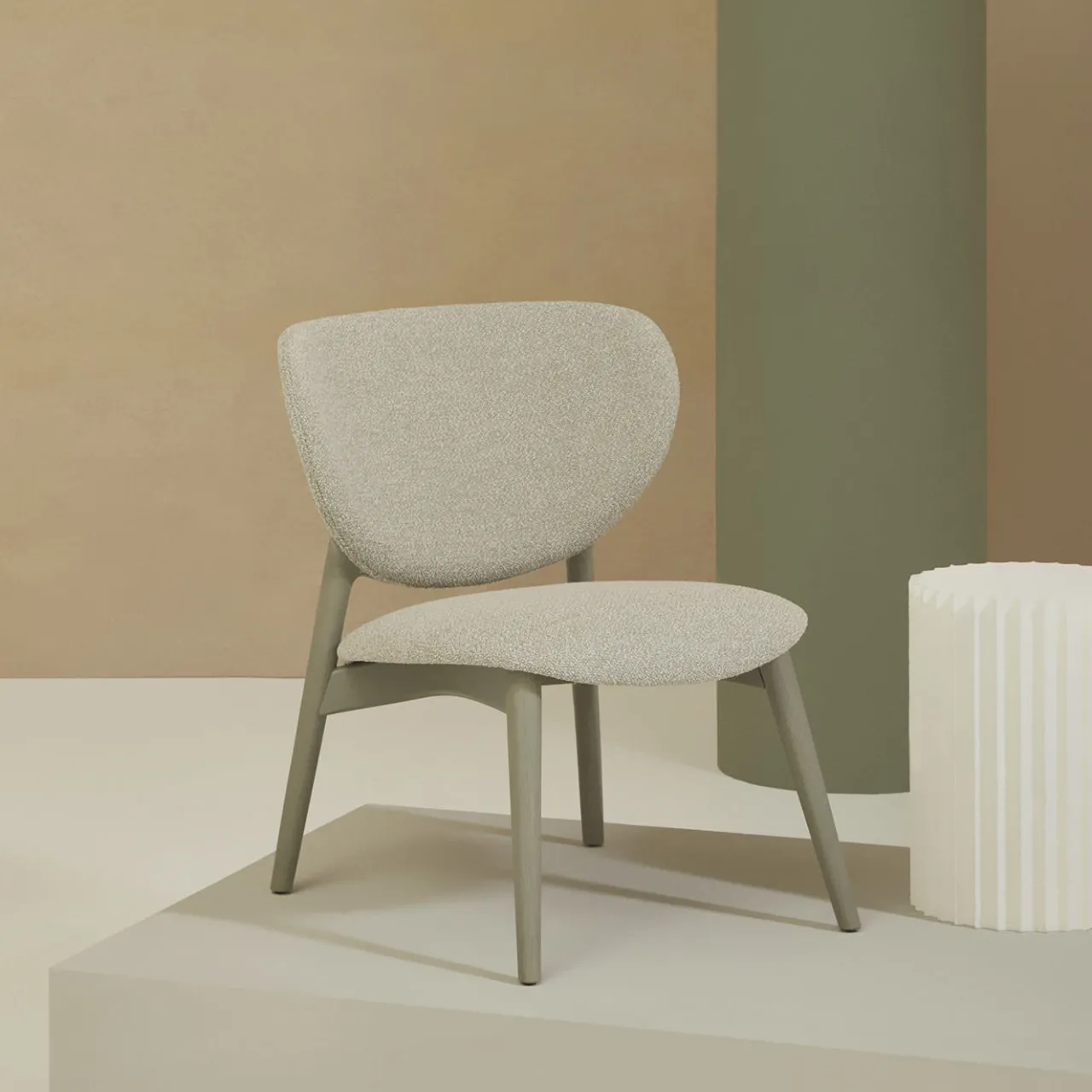 Billiani 1911 Chairs<Fleuron 203 Gray Ash Lounge Chair by Constance Guisset
