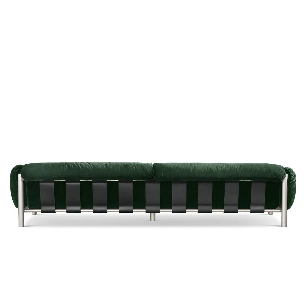 Ghidini 1961 Sofas<Flo Green Velvet 4-Seater Sofa by Lorenza Bozzoli