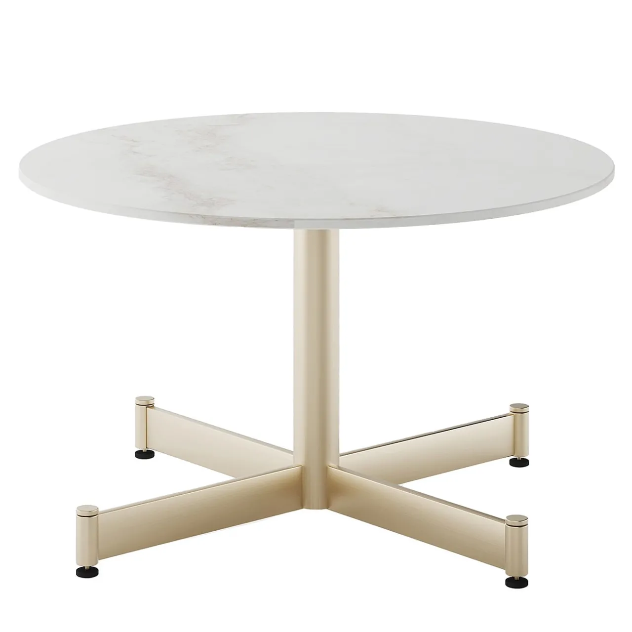 Braid Outdoor Bistro Tables<Fly Round White ceramic top & Champagne base coffe Table by Braid Design Lab