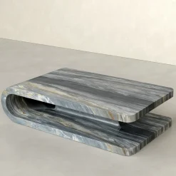 Etamorph Coffee Tables<Fold Calacatta Midnight Marble Coffee Table