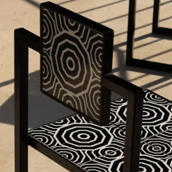 Francesco Della Femina Outdoor Chairs & Stools<Fontelina Black & White Tiles Outdoor Chair