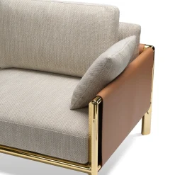 Ghidini 1961 Sofas<Frame Beige 2-Seater Sofa