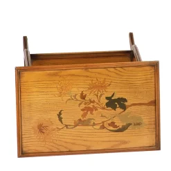 Cugini Lanzani Side Tables<French Art Nouveau-Style Rectangular Side Table by Emile Gallè