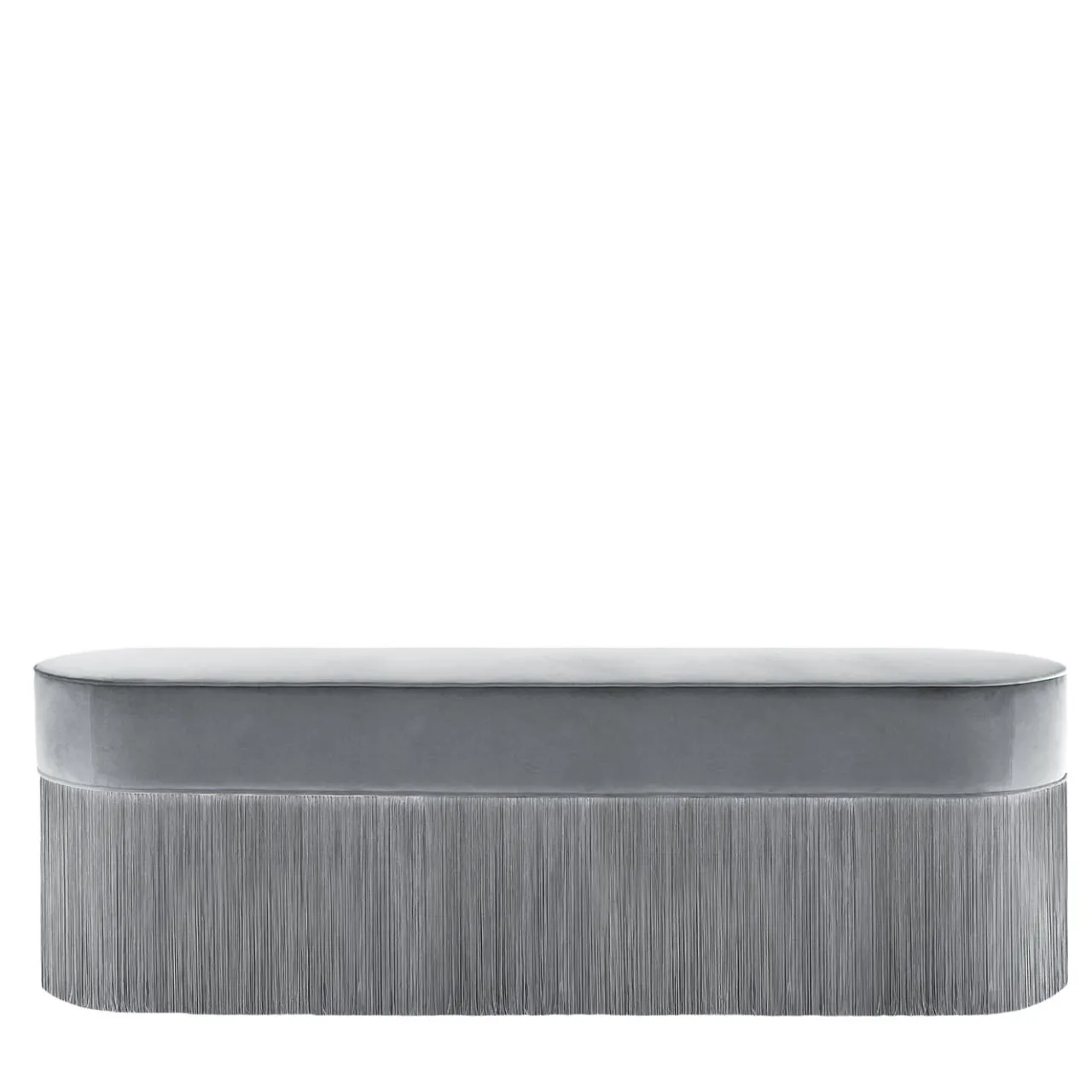 Lorenza Bozzoli Couture Benches<Fringed Gray Bench