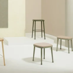 Billiani 1911 Bar Stools<Frisée 260 Green Stool by Cristina Celestino