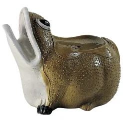 Ceramiche Ceccarelli Outdoor Chairs & Stools<Frog Olive Green Ceramic Pouf
