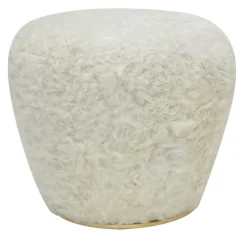 Draga & Aurel Ottomans & Poufs<Furry swivel Alpaca pouf