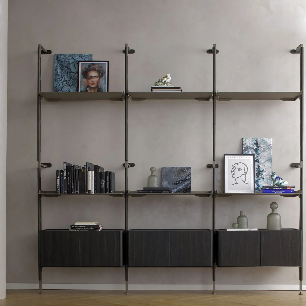 Morica Design Bookcases<Galaxy Laguna Oak Wood Wall Composition
