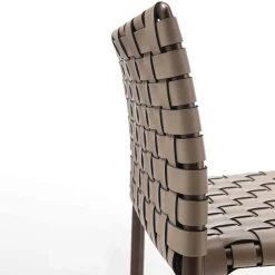 Enrico Pellizzoni Bar Stools<Gazzella Brown Woven Bar Stool
