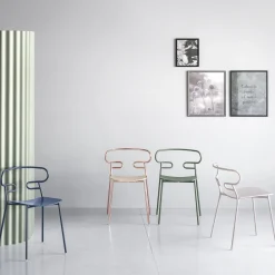 TrabA' Chairs<Genoa Met Copper Chair by Cesare Ehr