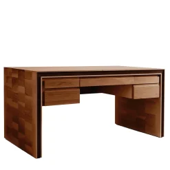 Dale Italia Desk & Writing Tables<Gentile Brown Walnut Wood Writing Desk With Drawers
