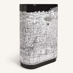 Fornasetti Cabinets<Gerusalemme Curved Cabinet