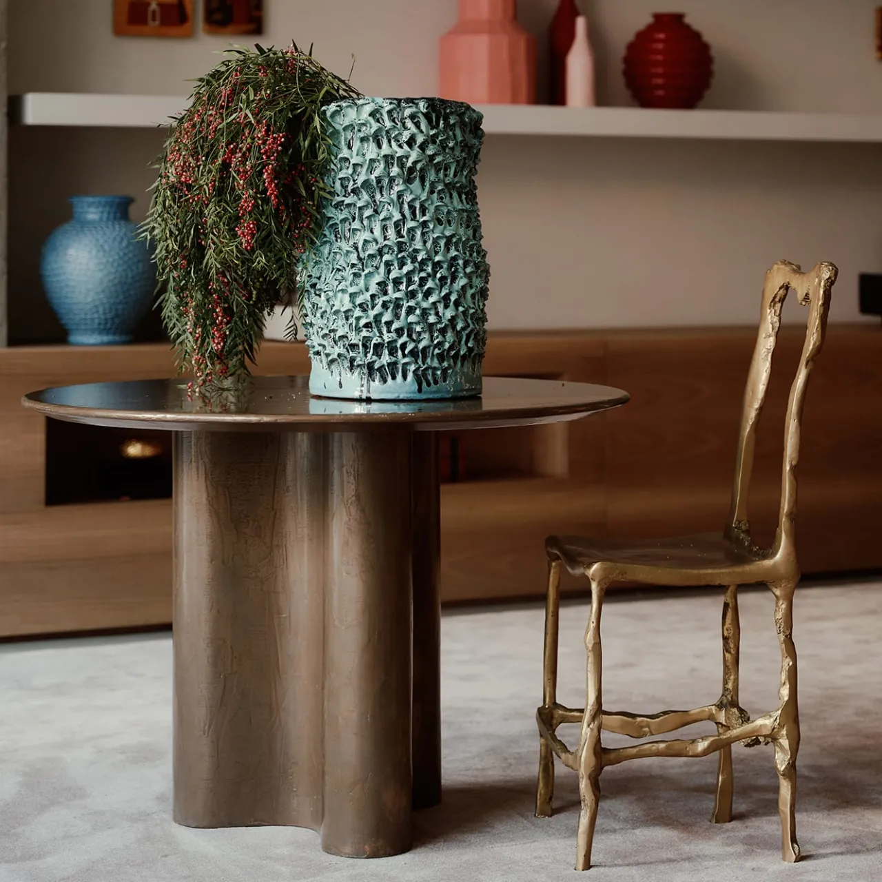 mg12 by Monica Geronimi Dining Tables<Giorgia Liquid Bronze Round Table