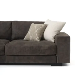 Mantellassi 1926 Sofas<Glam brown leather sofa with chaise longue