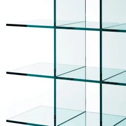 Glas Italia Bookcases<Glass Shelves #1 (1976) by Shiro Kuramata