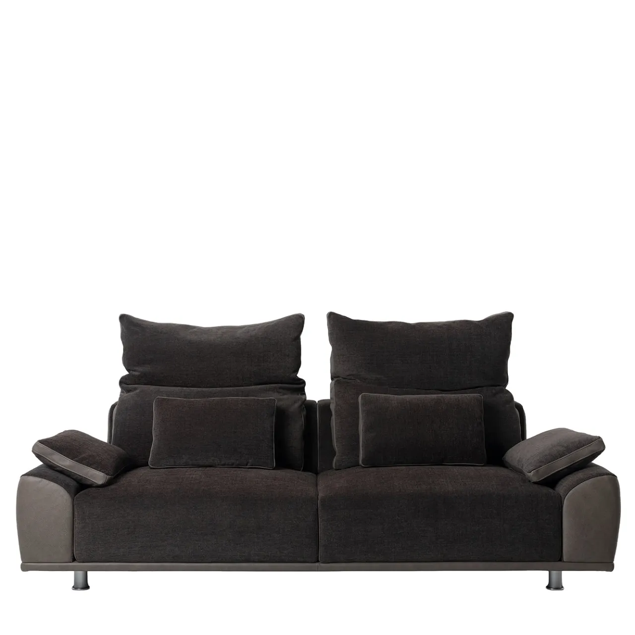 Mantellassi 1926 Sofas<Grand Tour Black Fabric & Leather sofa