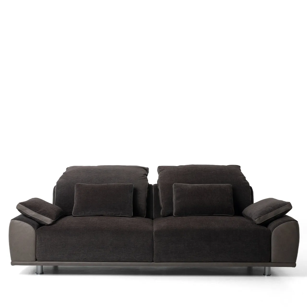 Mantellassi 1926 Sofas<Grand Tour Black Fabric & Leather sofa