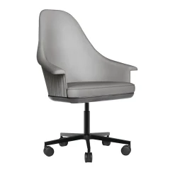 Giorgio Collection Office Chairs<Gray leather Office Chair