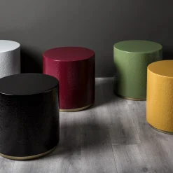 BAU Design Side Tables<Green Pouf and Side Table