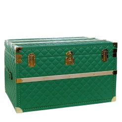 Terrida Trunks<Green Royal Leather Trunk