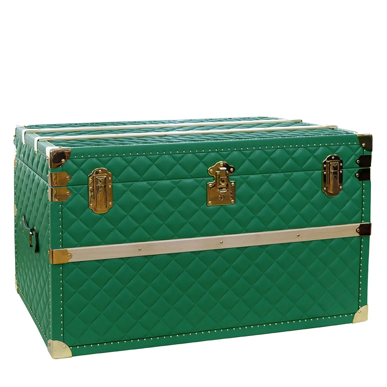 Terrida Trunks<Green Royal Leather Trunk