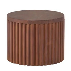 Il Giardino di Legno Outdoor Coffee Tables<Grissini Round Wood Outdoor Coffee Table