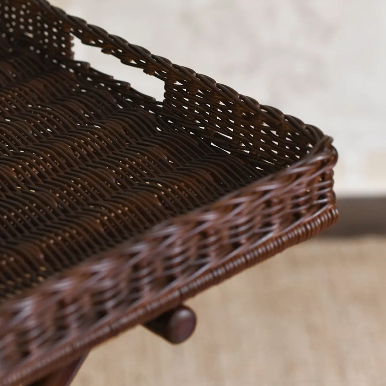 Molto Collectibles Serving Tables<Gueridon Wicker Large Serving Table
