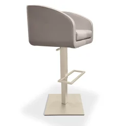 ReDéco Bar Stools<Hanami Adjustable Metal Bar Stool Leather Seat