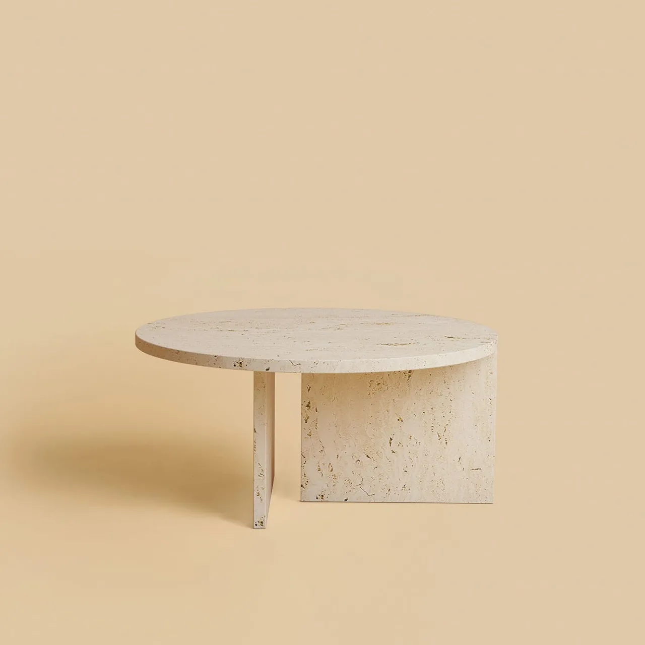 Lebanto Coffee Tables<Hashi Roman Travertino Coffee Table
