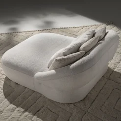 Ferri 1956 Chaises<Havana Compact White Chaise Longue by Palomba Serafini