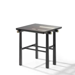 Galimberti Nino Side Tables<Heiko Black Wood & Glass Side Table