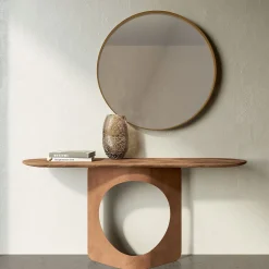 Modesign Consoles<Hole Coppery & Walnut Console