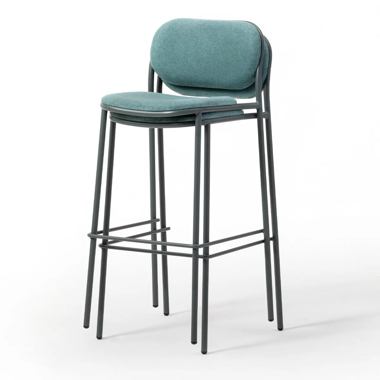 TrabA' Bar Stools<0184-IM Metis Tall Gray Bar Stool by Studio Gabbertas