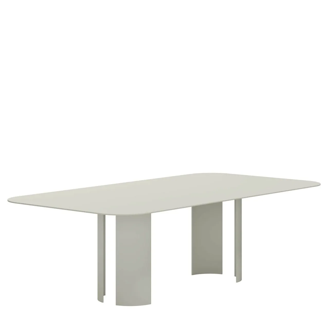 Marco Ripa Outdoor Dining Tables<India Large Rectangular Grey Metal Outdoor Dining Table