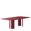 Marco Ripa Outdoor Dining Tables<India Large Rectangular Red Metal Outdoor Dining Table