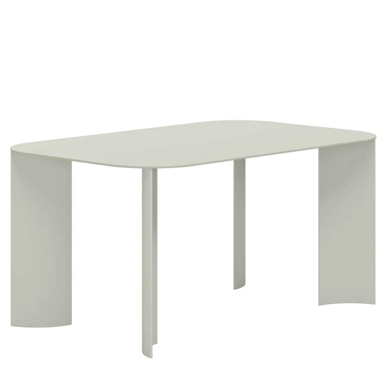 Marco Ripa Outdoor Dining Tables<India Medium Rectangular Grey Metal Outdoor Dining Table