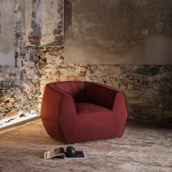 Ghidini 1961 Armchairs<Infinito Red Armchair by Lorenza Bozzoli