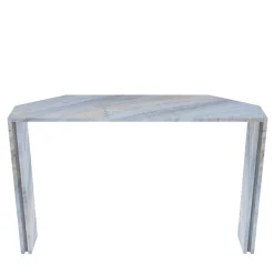 L'Eccesso Consoles<Innis Light Blue Marble With Metal Insert Console