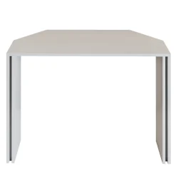 L'Eccesso Consoles<Innis White Marble Console with metal insert