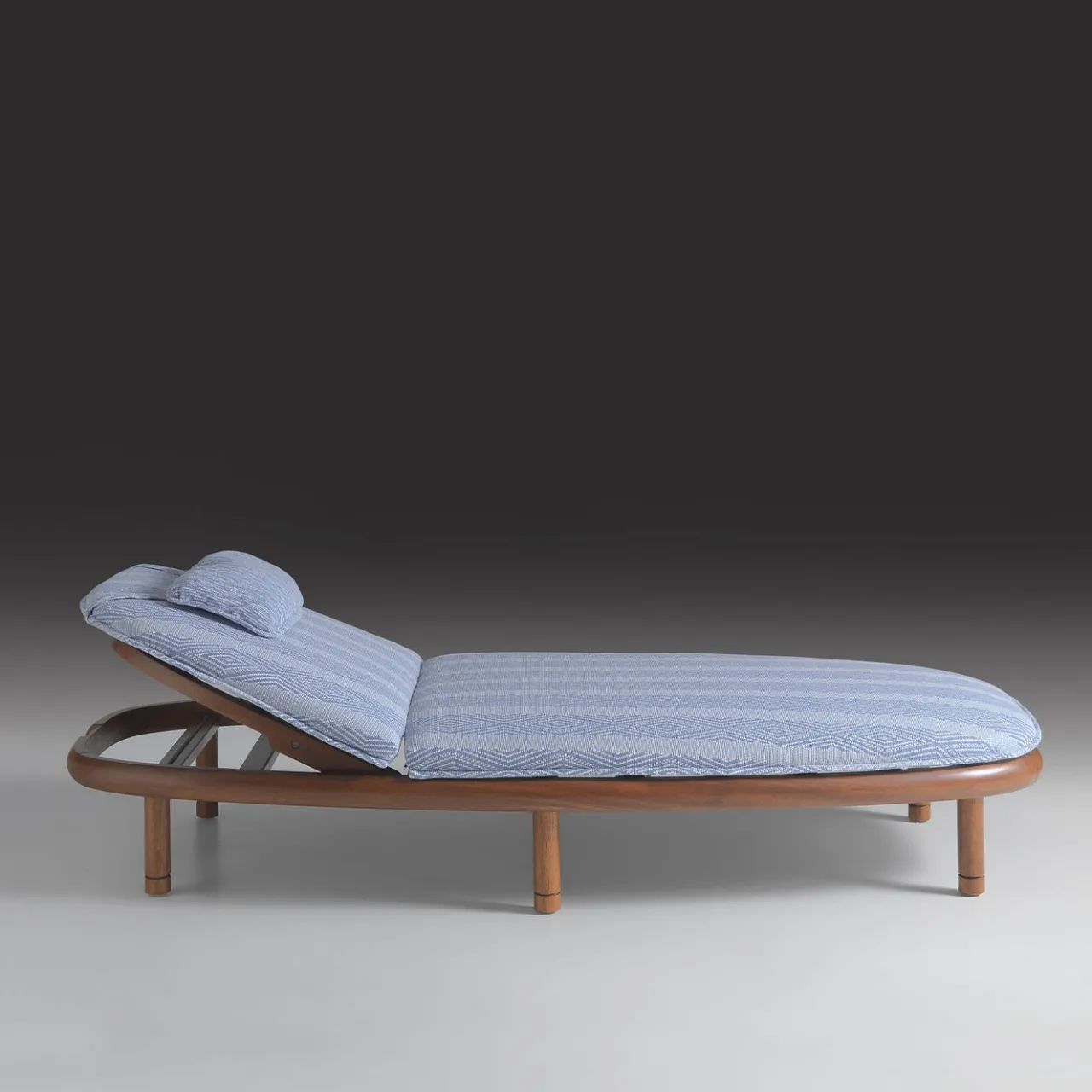 Annibale Colombo Outdoor Chaises & Daybeds<Iroko Light Blue Outdoor Sun Lounger