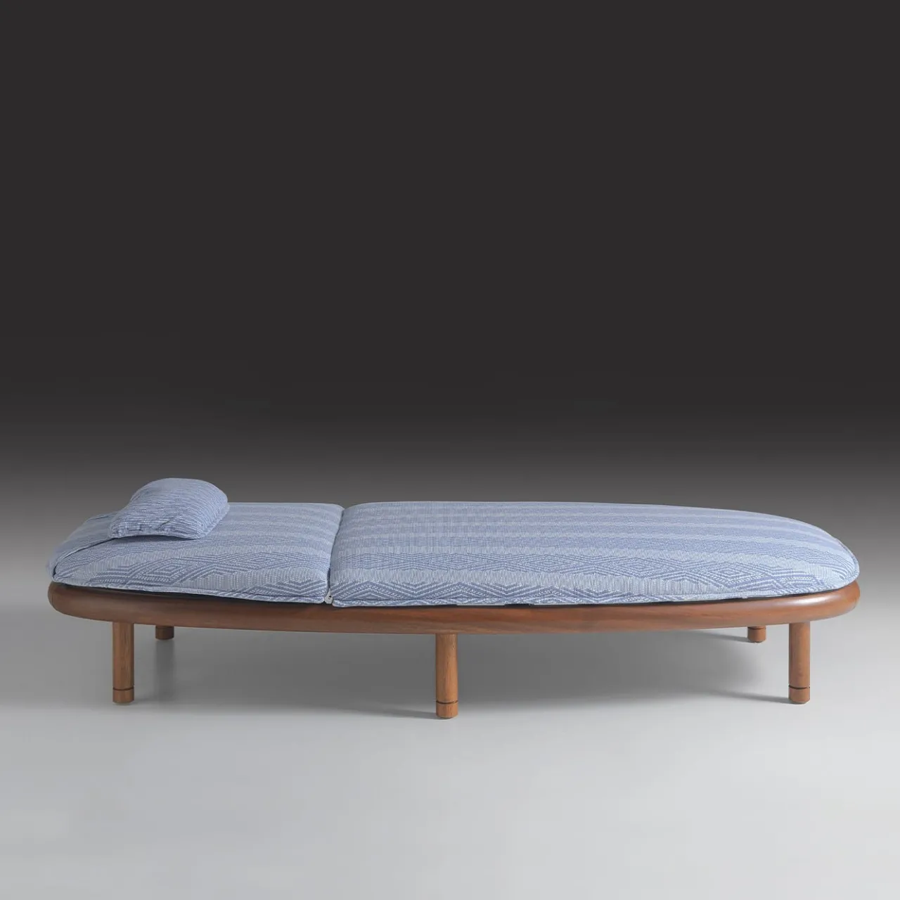 Annibale Colombo Outdoor Chaises & Daybeds<Iroko Light Blue Outdoor Sun Lounger