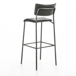 Enrico Pellizzoni Bar Stools<Isotta Leather Bar Stool