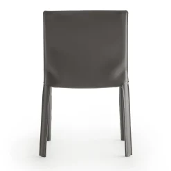 Morica Design Chairs<Jumpsuite Gray Leather Chair