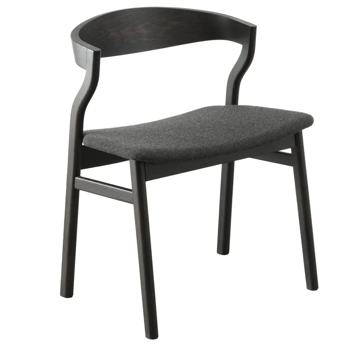 Bedont Chairs<Kalea Chair in Charcoal Oak with Upholstered Seat by Lorenz+Kaz